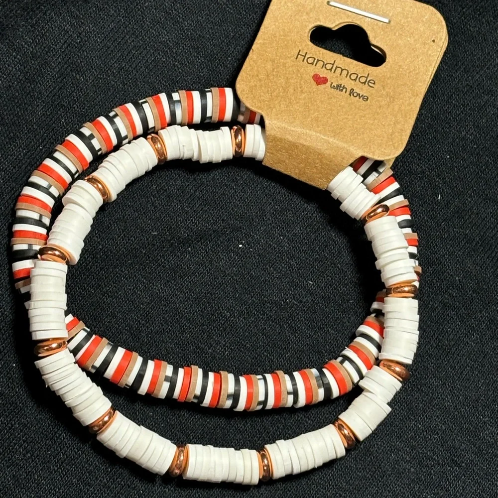 🐠 Handmade clay bead bracelet